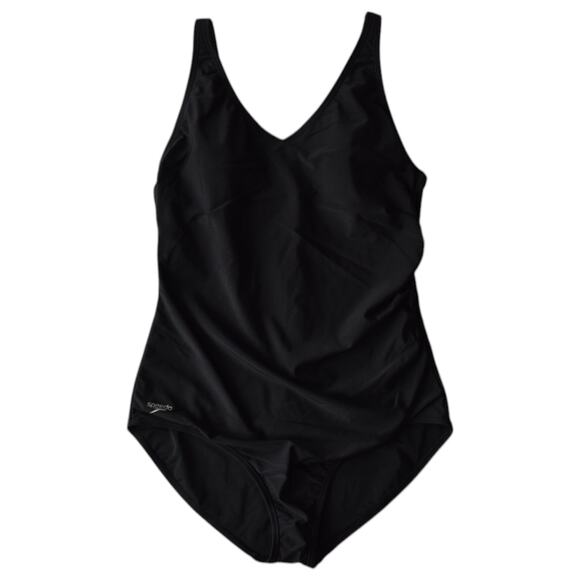 Speedo Black One Piece Padded Swimsuit Plus Size 18 - Picture 1 of 7